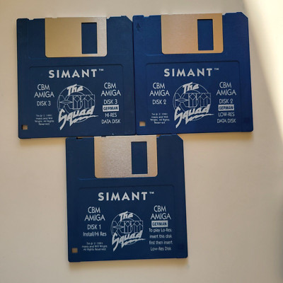   3 Disketten SIMANT von MAXIS 1991   Commodore Amiga 500 1200 
