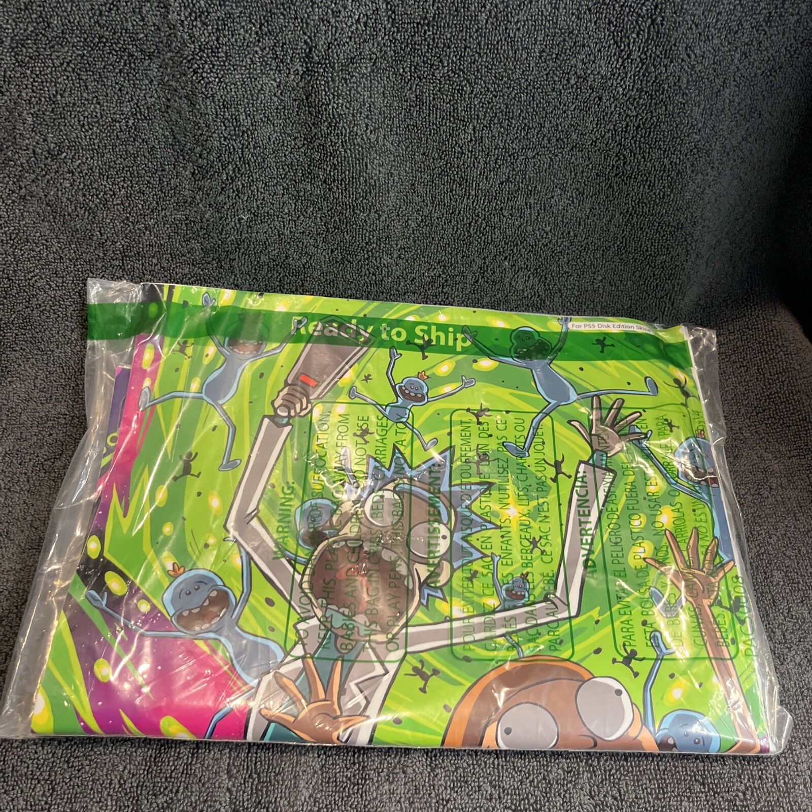 PS5 Standard Disc Console Skin Decal Sticker Anime Rick Morty Sticker Vinyl Wrap-image