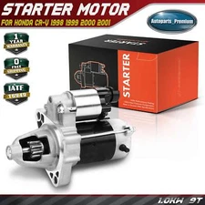 New Starter Motor for Honda CR-V 1998-2001 L4 2.0L Manual Trans.1.0kW 12V CW 9T