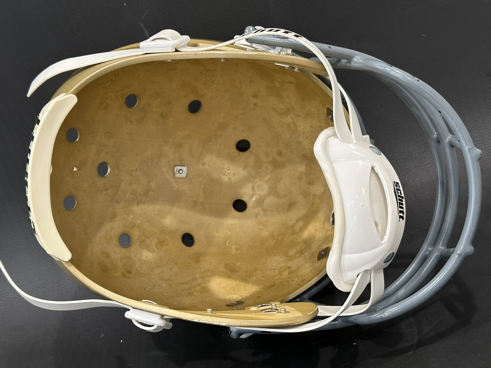 Schutt XP Gold Football Helmet Shell Size Large Includes Facemask