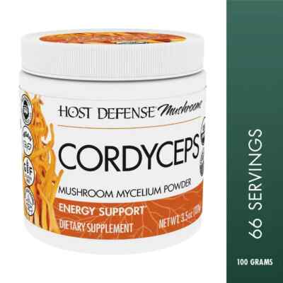 Host Defense Cordyceps Powder 100 g  Energy Support Fungi Perfecti