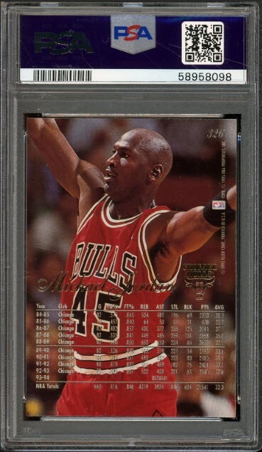 Michael Jordan 1994 Fleer Flair Baskebtall Card #326 - Graded Gem