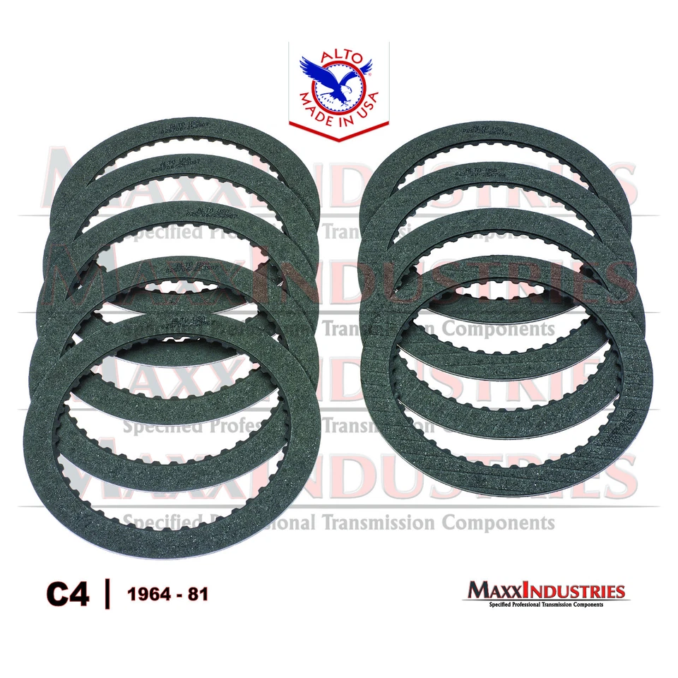 Kit de embrague de fricción de transmisión C4 C5 Alto Hi-Energy para Ford Mercury 64-86 Foto 2 de 4