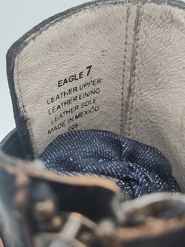 Freebird By Steven Eagle Black Distressed Brown Peep Toe Heeled Bootie Sandal... - Picture 8 of 9