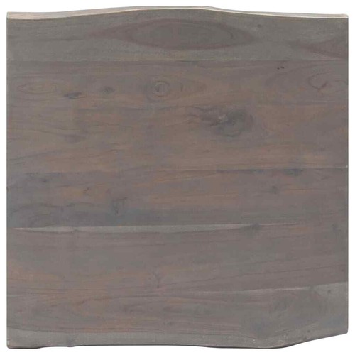 Akazie Massiv Couchtisch Baumkante Grau 60x60cm Baumstamm Wohnzimmer vidaXL - Bild 7 von 12