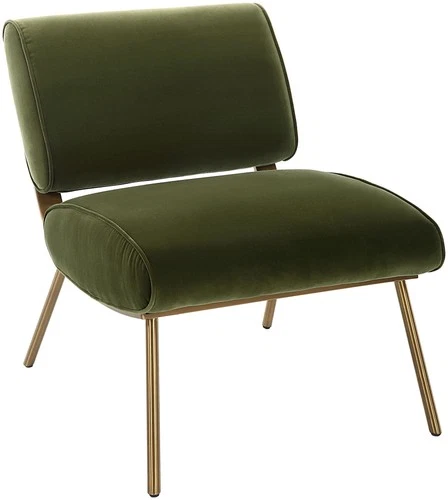 Uttermost 23823 Knoll 24"W Stainless Steel Framed Polyester - Brushed Brass / - Picture 1 of 5