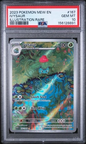 PSA 10 Ivysaur 167/165 Sv: Scarlet & Violet 151 Illustration Rare Pokemon Card