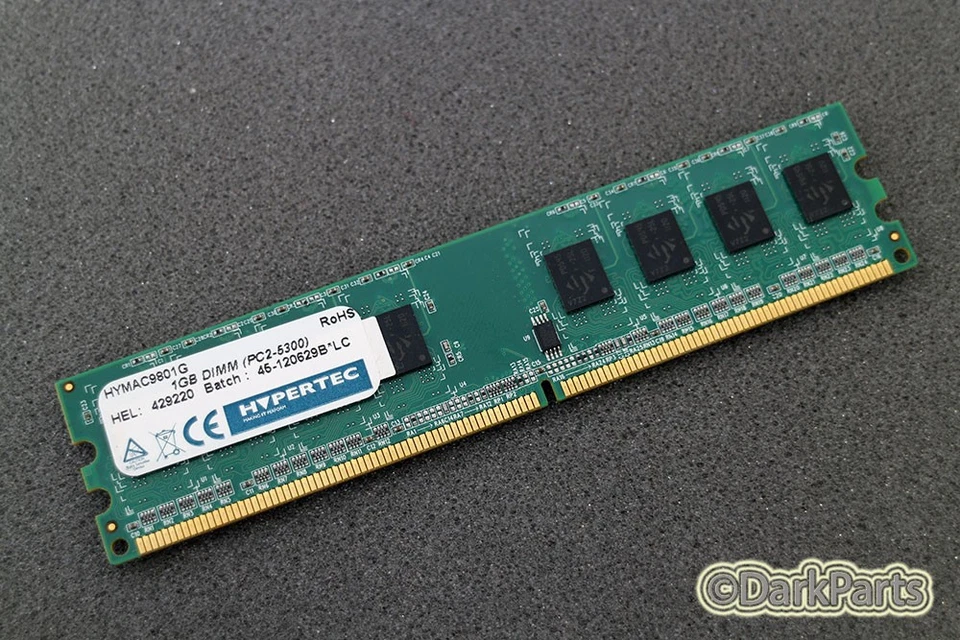 Memoria RAM Hypertec HYMAC9801G 1 GB PC2-5300 Foto 1 de 1