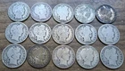 Lot of 15 Barber Half Dollars Silver Coins