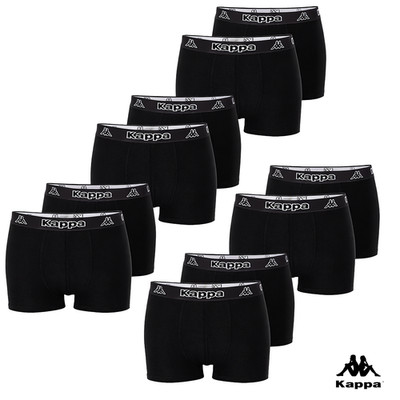 Kappa 6-10er Pack Herren Boxershorts Unterhosen Baumwolle Schwarz M - 2XL