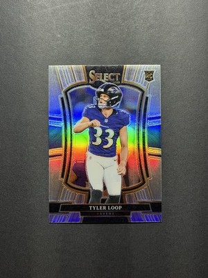 2025 Panini Select Tyler Loop Ravens Premier Level Silver Prizm (RC) #161