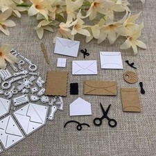 35pcs envelope office supplies scissors mail metal die cut cutting dies