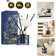 Flower Reed Diffusers Set, 5.07 oz Ocean Mist Scented Oil Diffuser with 8 Ree...