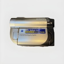 Sony Handycam DCR-DVD650 Mini DVD Hybrid Camcorder Optical Zoom Bag Sold As Is