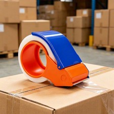 2.5" Heavy Duty Packing Tape Gun Dispenser with Clear Shipping Tape Fits 3" Core