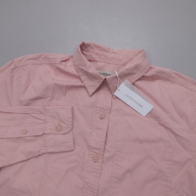 Outerknown The Weekend Shirt PMN Pink Organic Cotton Oversized Women's Size XS