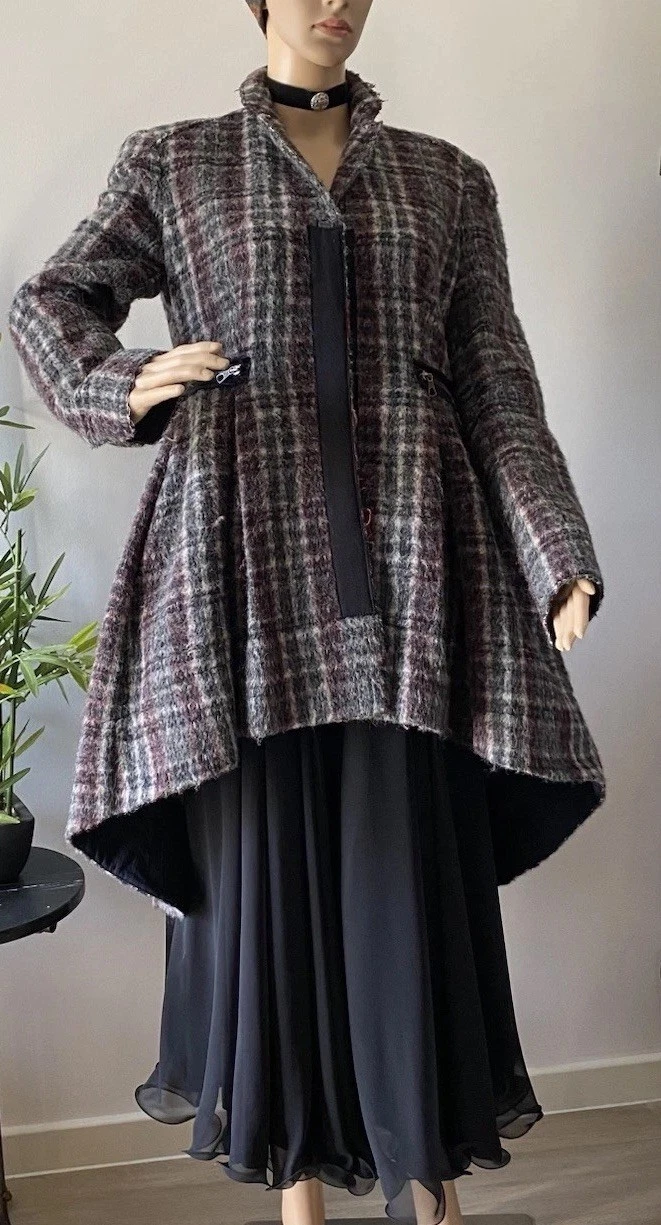 Cappotto Alexander McQueen MCQ Tartan Taglia 44 It. 10 12