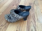 Dansko Clogs/mules In Size 38. Cream And Black Animal Hair, Zebra Print. — photo 2