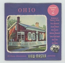 OHIO the Buckeye State 1954 Sawyer's View-Master Packet OH-123 Exc