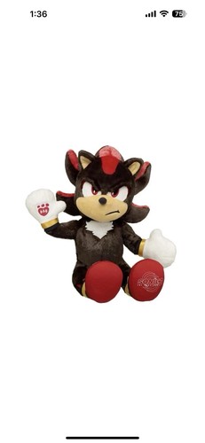 Build A Bear Shadow From Sonic The Hedgehog 3 PLÜSCH SOFORTVERSAND
