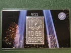 10 GR 999 Silver Bar 9/11 Memorial w/ Certificate