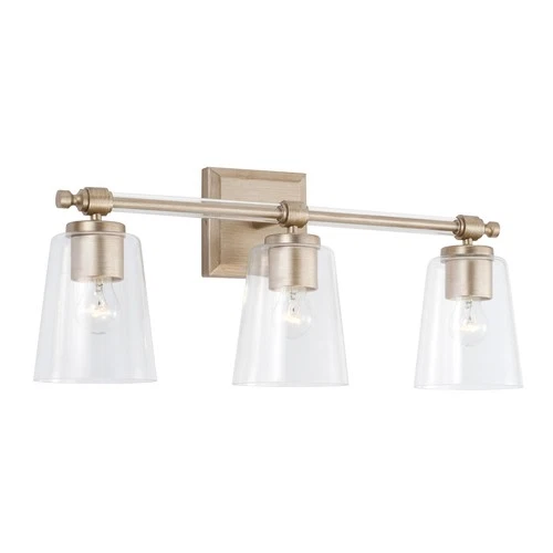 Capital Lighting Breigh 23" Three Lights - Gold, Champ, Gld Leaf 3-Light - Picture 1 of 4