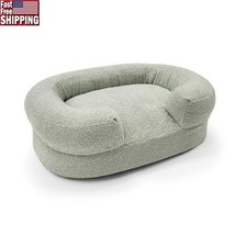Bolster Pet Couch Bed Cozy Lounge Nest Non-Skid Soft Cover Small Dog Bed New