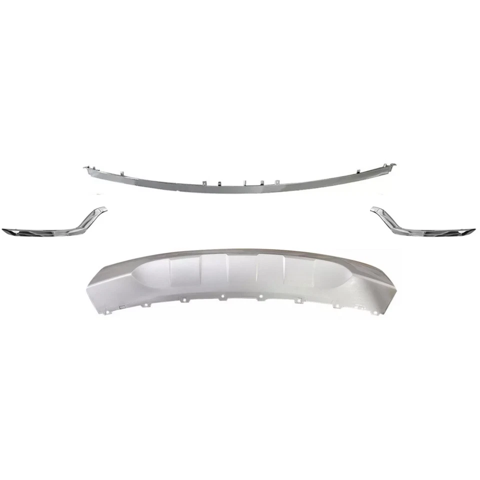 Front Bumper Cover W/Lower bumper &trim & Skid Plate For Ford Explorer 2018-2019 - Imagem 4 de 4