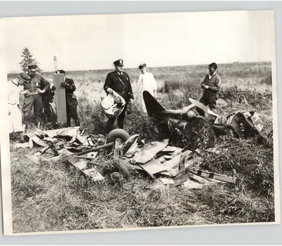 Maj. John A McCready Plane Crash National Air Races Chicago 1930 Press Photo