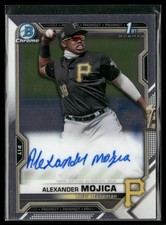 Alexander Mojica 2021 Bowman Chrome #CPA-AM Auto Pittsburgh Pirates