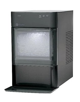 GE PROFILE OPAL 2.0 CHEWABLE CRUNCHABLE NUGGET ICE MAKER - BLACK STAINLESS STEEL
