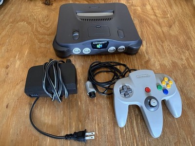 Nintendo 64 N64 Console Bundle w/Gray Controller & PowerCord - UnTested, Cleaned