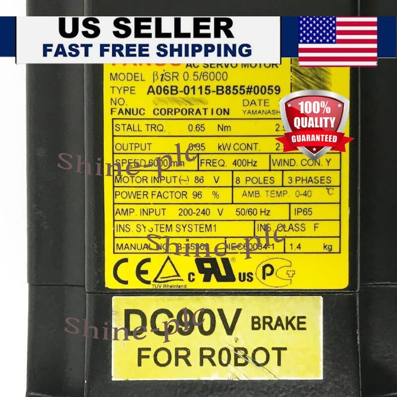 FANUC A06B-0115-B855#0059 Servo Motor A06B0115B855#0059 New Fast Shipping