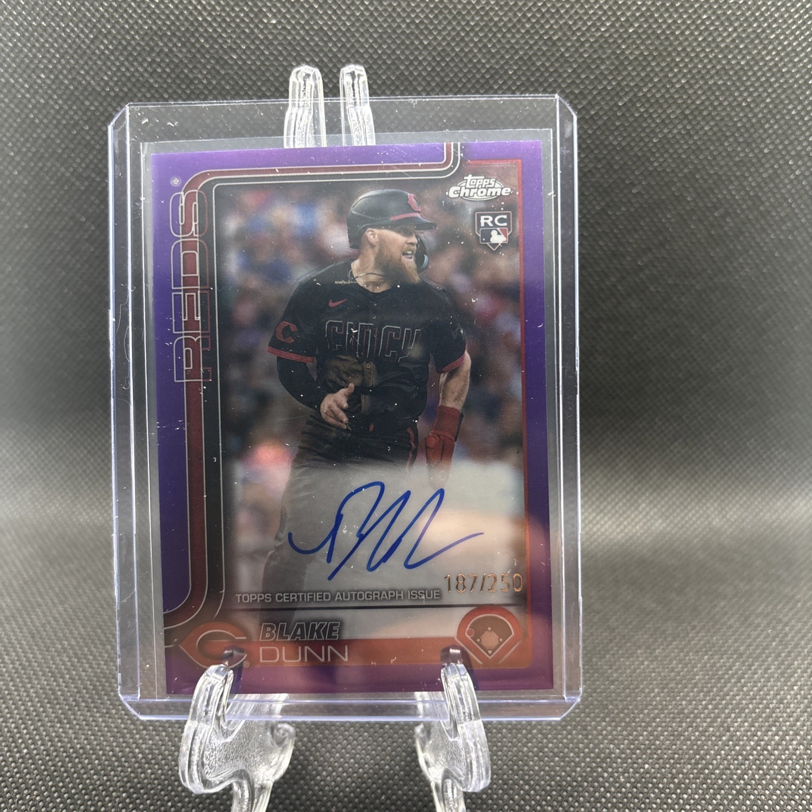 2025 Topps Chrome - Rookie Autographs Blake Dunn #RA-BD Purple Refractor /250