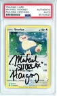 PSA Signed Michael Haigney Pokemon TCG Snorlax SWSH032 Black Star Promo Holo