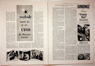 #ad Simoniz Vintage Print Advertisement 1934 Original Magazine Page $13.50