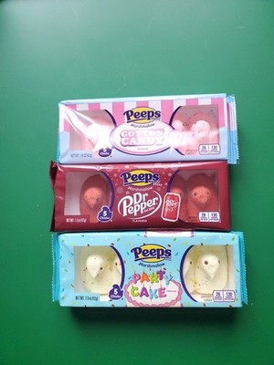 Easter peeps party cake cotton candy doctor pepper