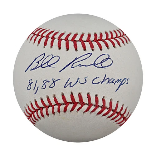 Bill Russell Los Angeles Dodgers Autographed Inscribed OMLB Baseball JSA
