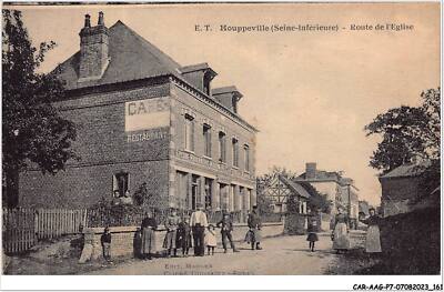 CAR-AAGP7-76-0651 - HOUPPEVILLE - Route De L'Eglise - Cafe