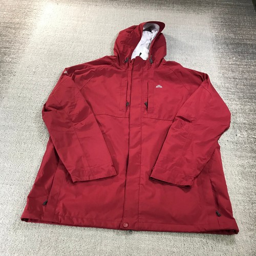 Eastern Mountain Sports Jacket Mens Extra Large Full ZIp Hoodie Recco Red EMS - Picture 2 of 14