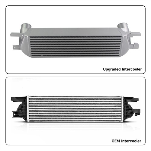 High performance intercooler fits Ford Mustang 2.3L EcoBoost 2015-2020 Silver - Picture 7 of 12