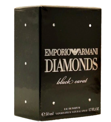  EMPORIO ARMANI DIAMONDS,BLACK CARAT,1.7oz 50 ml. Women's Eau de Parfum!