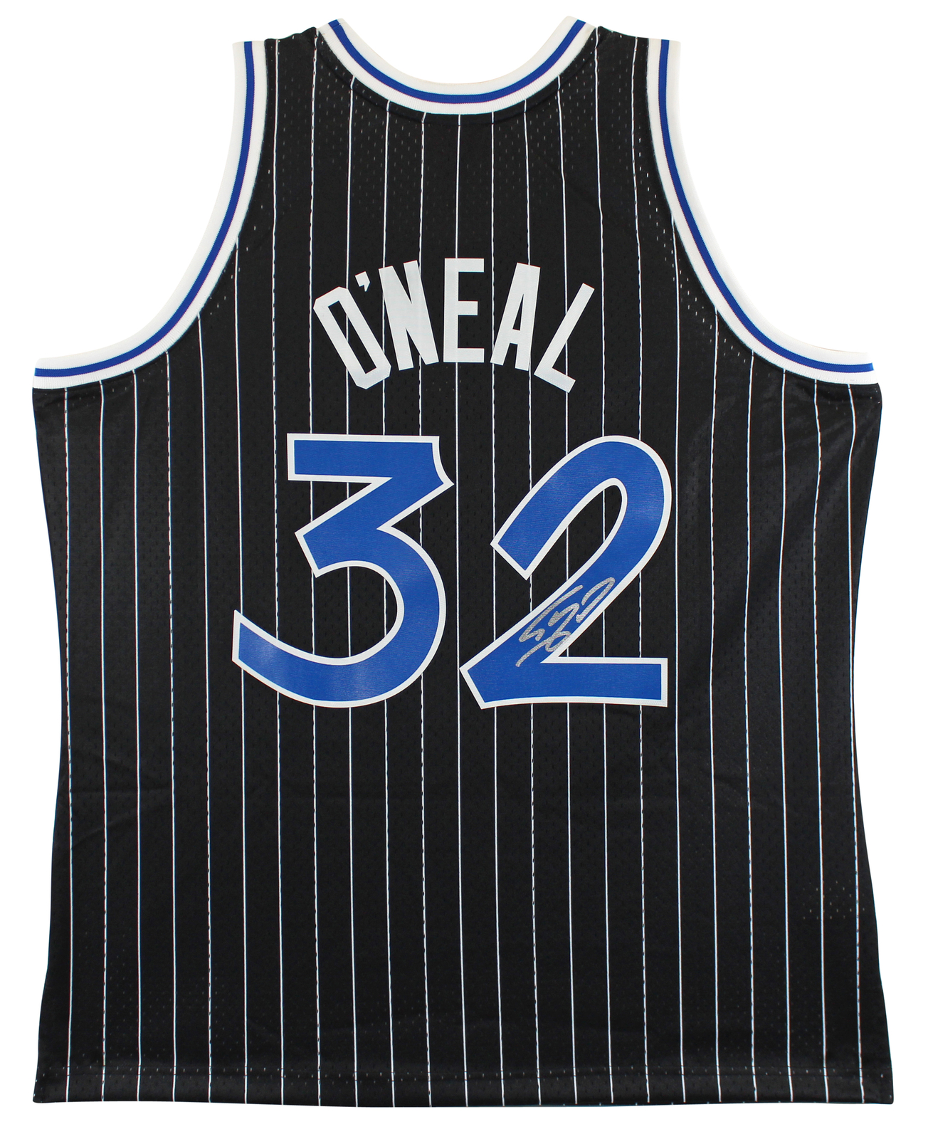Shaquille O'neal Autographed Signed Magic Shaquille O'neal Black M&N 1994-95 Hwc Swingman Jersey Beckett Witness 