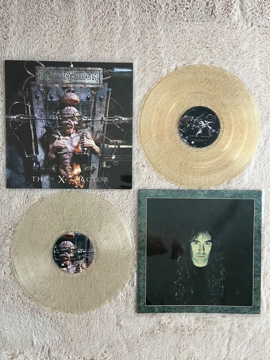 IRON MAIDEN The X Factor CLEAR VINYL 2LP 1995 1st PRESS Original