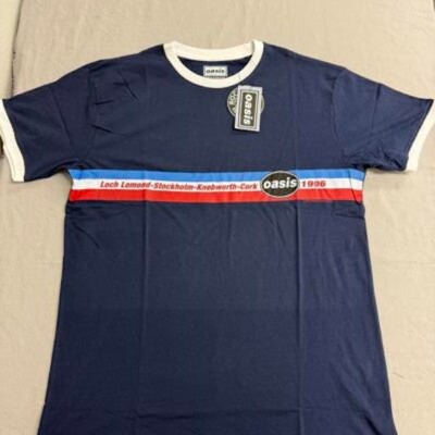 Oasis Ringer T-shirt - European Import Oasis Band Tee - New