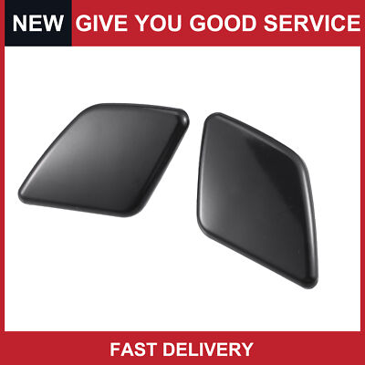 Pack of 2 For Volvo XC90 3.2l Left Right Headlight Washer Nozzle Cover Cap Black