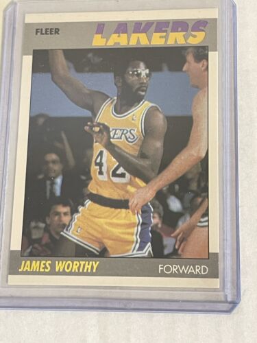 1987 Fleer #130 James Worthy - Picture 1 of 7