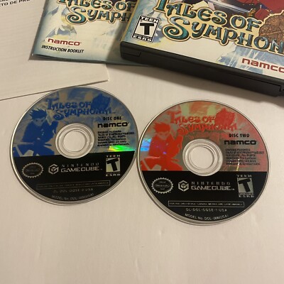 Tales of Symphonia (GameCube, 2004) Complete CIB 2 Discs - Tested