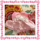 Cute Vintage Cabbage Patch Kids Girl JAKKS Doll Dress Pink Silver Bow TLC