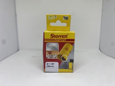 Starrett HSS Fast Cut Holesaw 1-1/8'' (29MM)